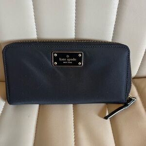 Kate Spade Black Zip-Around Wallet